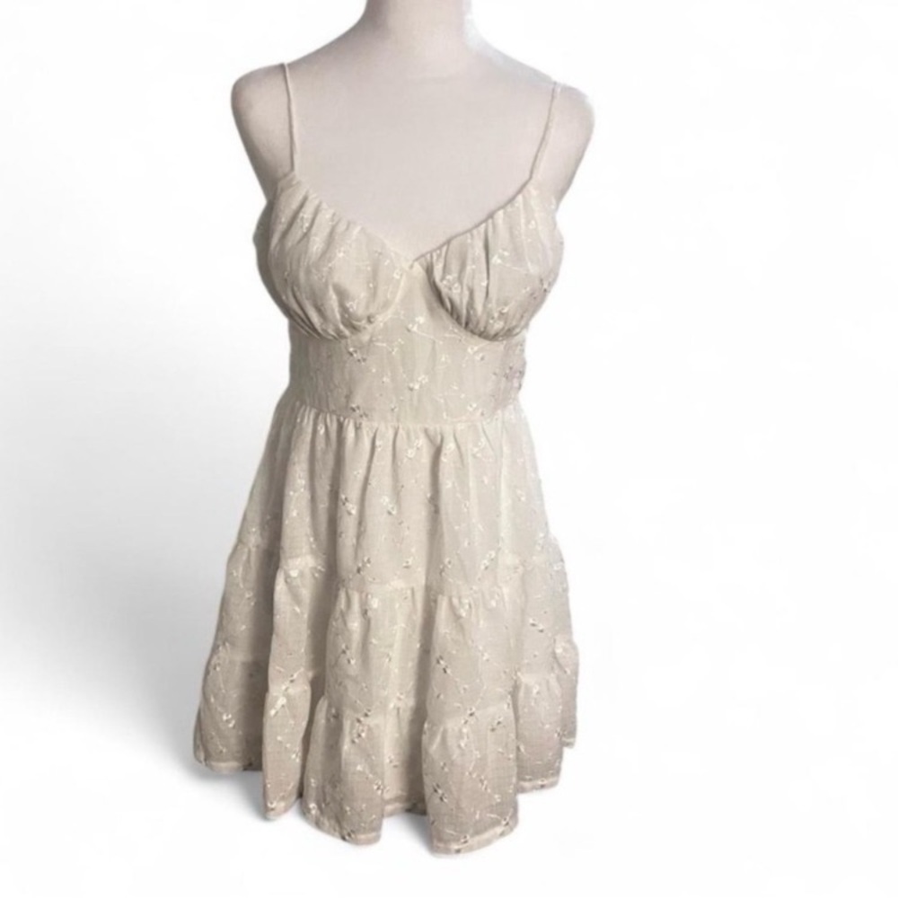 Beach Wedding 💍/Euro 💶 Vacation Ready White Strap Mini Dress.